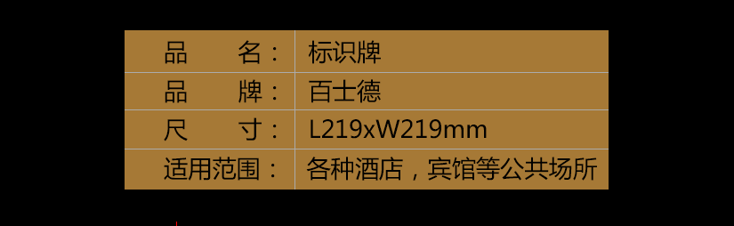 详细的了解这款标牌